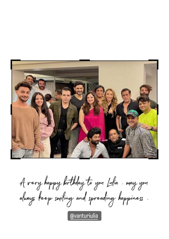 India Tv - Iulia Vantur's birthday pics with Salman Khan and others. 