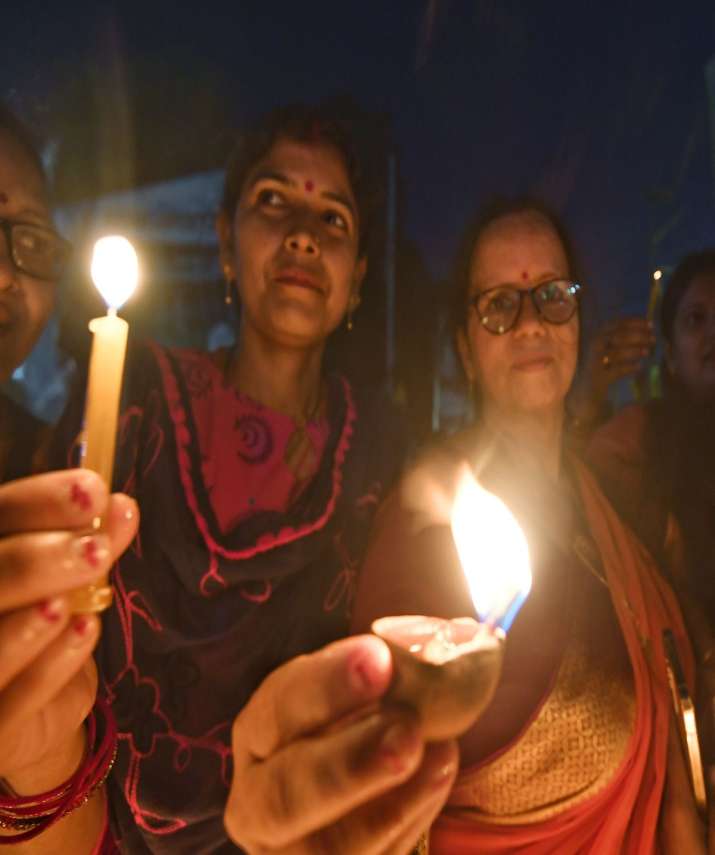 India Tv - PM Modi in Deoghar, Modi, Diyas