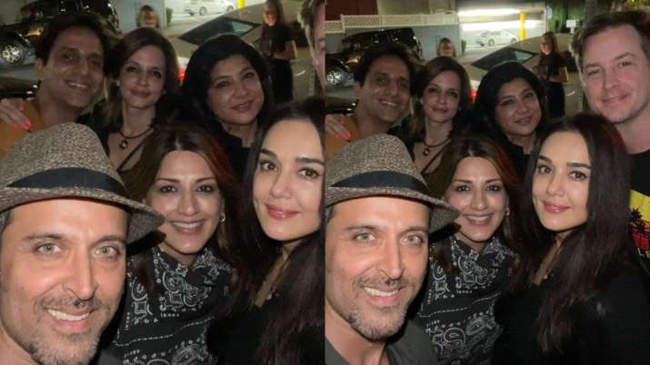 Hrithik Roshan unites with ex-wife Sussanne Khan and her boyfriend Arslan Goni in LA | PICS