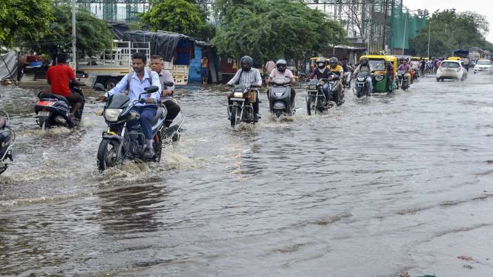 Gujarat rain: Schools, colleges shut in Ahmedabad, several cities  waterlogged; very heavy downpour on forecast | India News – India TV