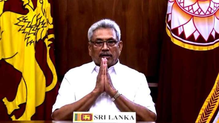 Sri Lankan President Gotabaya Rajapaksa arrives