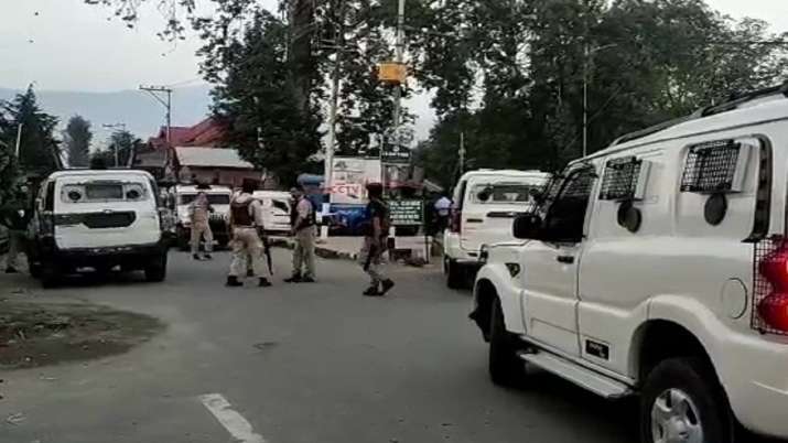 Terrorist attack in Srinagar.