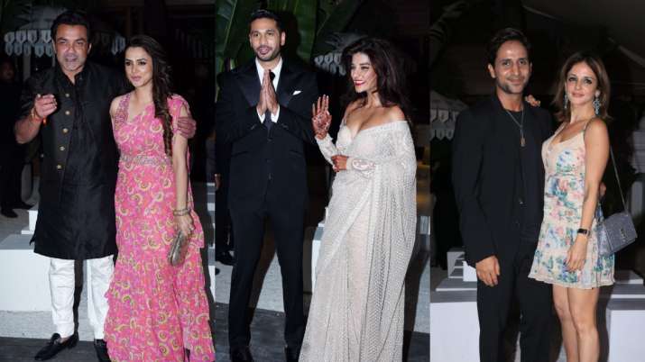 Arjun Kanungo, Carla Dennis pose for pictures post marriage, host star-studded bash | PICS