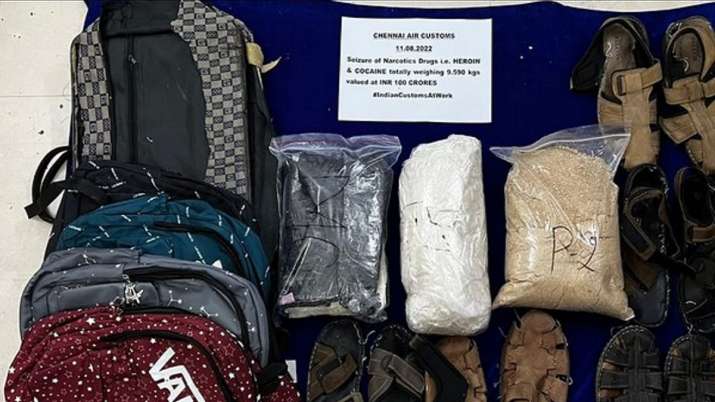 Drugs worth Rs 100 crore seized by Customs at Chennai Airport