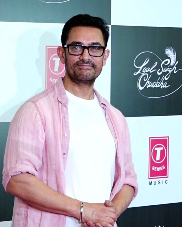 India Tv - Aamir Khan at Laal Singh Chaddha screening 