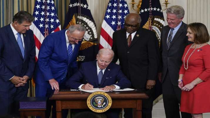 US President Joe Biden signs massive climate, health care legislation