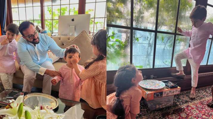 Taimur and Jehangir Ali Khan celebrate Raksha Bandhan with sister Inaaya, netizens adore pics of ‘cuties’