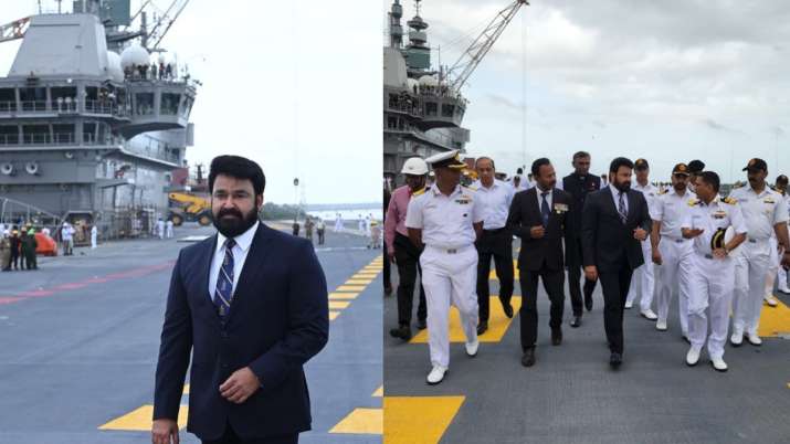 Mohanlal visits India’s first indigenous aircraft carrier Vikrant, calls it ‘true engineering marvel’ | PICS