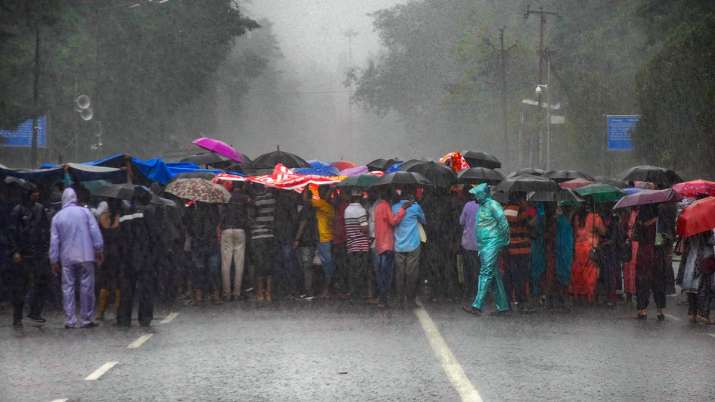Monsoon update: Rains lead to orange alert in Odisha, road to Punjab’s Pathankot airport washed away