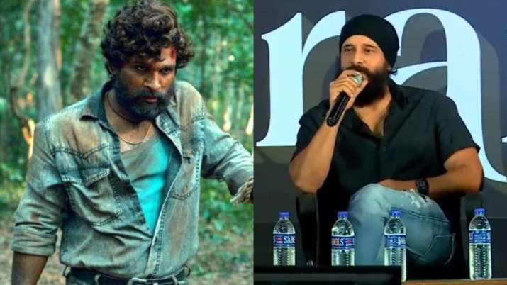 Vikram says Allu Arjun's viral Pusha dialogue in 10 variations, fans floored by his versatility | WATCH