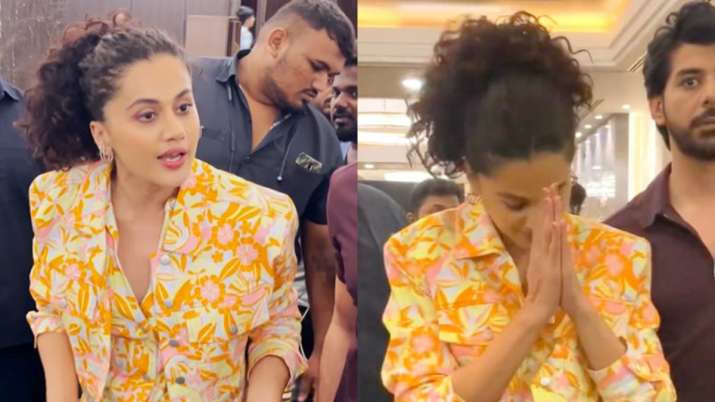 Taapsee Pannu gets into heated argument with paparazzi, says ‘actor hi hamesha galat hota hai’ | WATCH