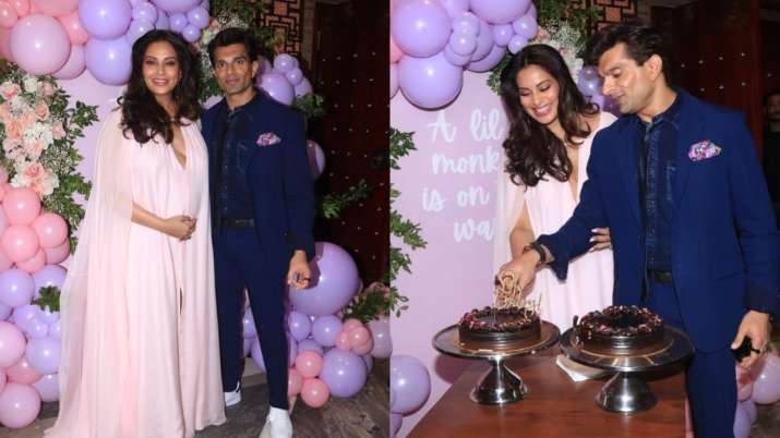 PHOTOS: Bipasha Basu, Karan Singh Grover host theme-based baby shower ceremony, parents-to-be arrive in style