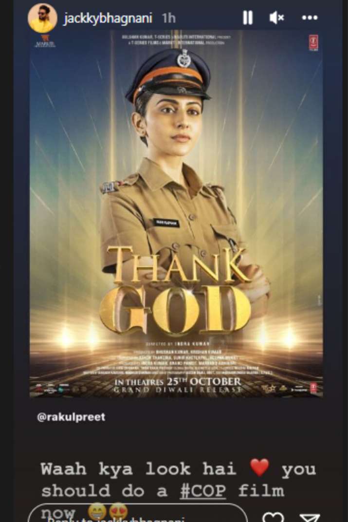 India Tv - Rakul Preet Singh is seen in the role of a cop in the poster