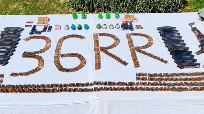 Jammu and Kashmir: Police recovers huge cache of arms and ammunition in Bandipora