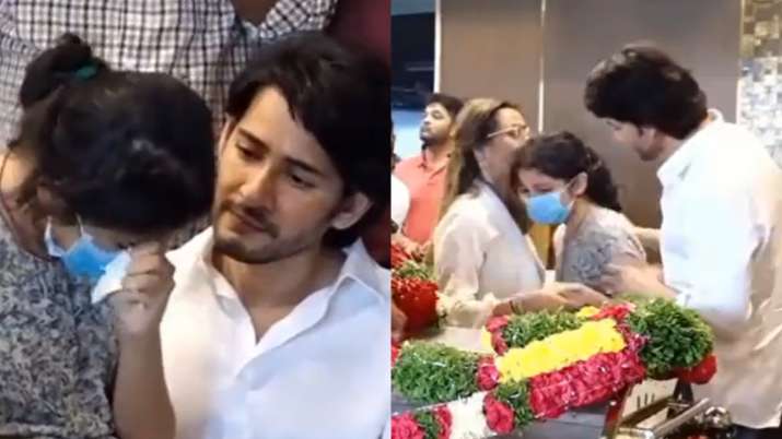 Viral Video: Mahesh Babu consoles daughter Sitara as she can’t hold back tears at grandmother’s funeral