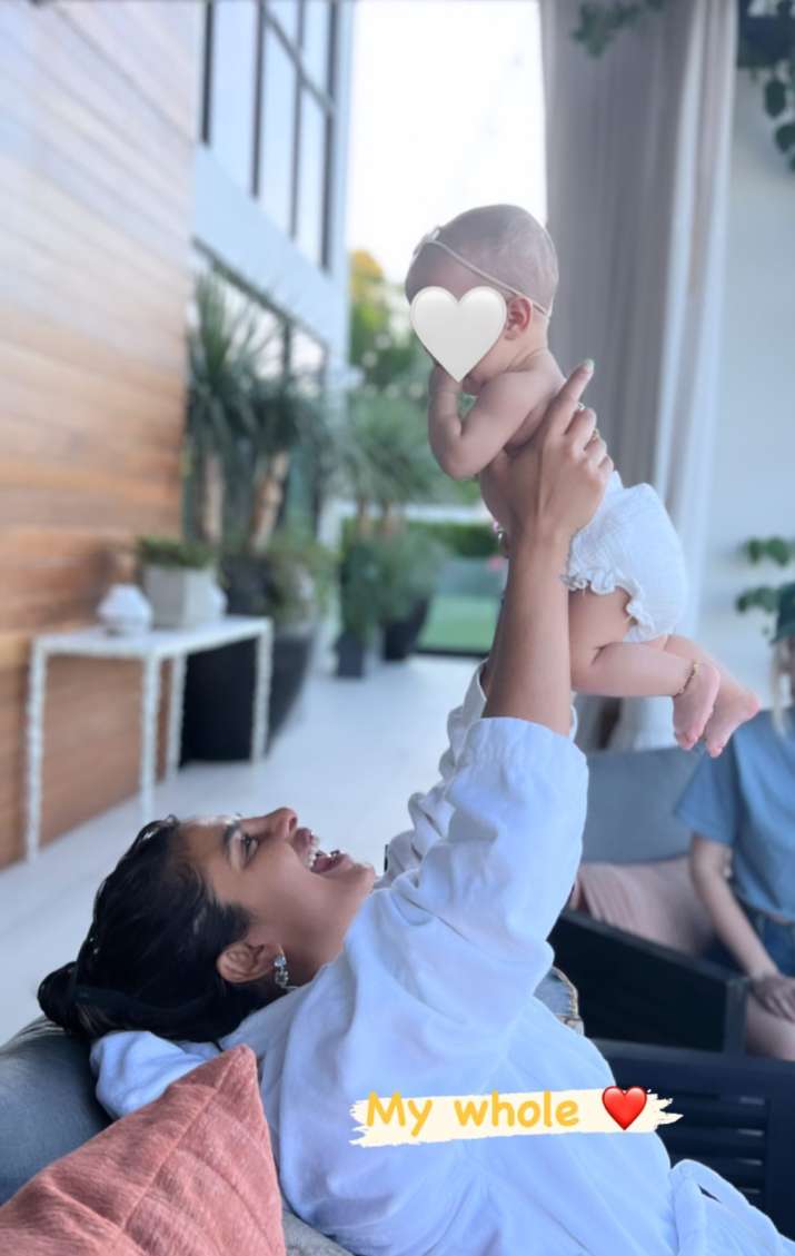 India Tv - Priyanka Chopra with daughter Malti Marie