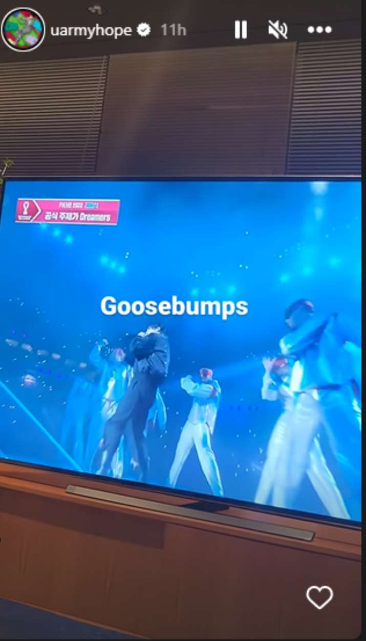 India Tv - BTS J-Hope watches Jungkook's Dreamers at FIFA World Cup 2022