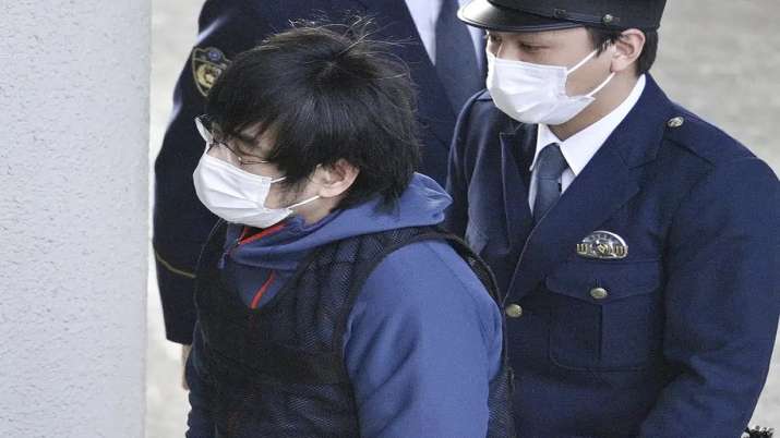 India Tv - Tetsuya Yamagami, the alleged assassin of Japan's former Prime Minister Shinzo Abe, enters a police station in Nara.