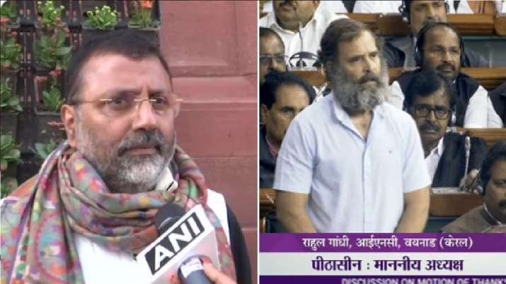 'Real Gandhi or his ghost spoke': Day after slamming Rahul, Nishikant Dubey seeks action against Congress MP