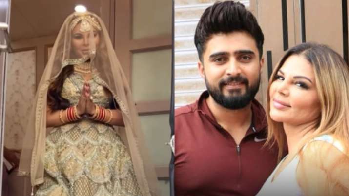 Rakhi Sawant turns bride amid rape & domestic violence case against Adil Khan, says 'mera dulha...'