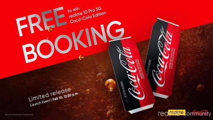 The first Coca-Cola Edition phone in association with Realme set to launch  on 10 February | Technology News – India TV
