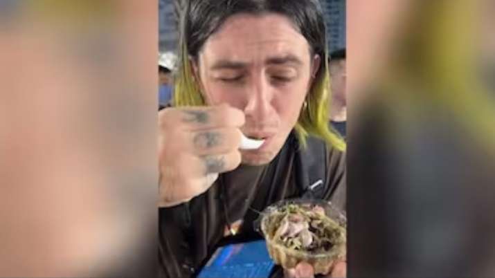 Influencer eats salad with live, jumping shrimps in Thailand, gets bitten. Watch viral video