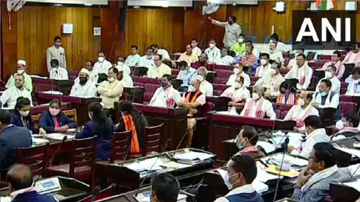 Opposition MLAs create ruckus in Assam Assembly alleging discrimination in allotment of Anganwadi Centres
