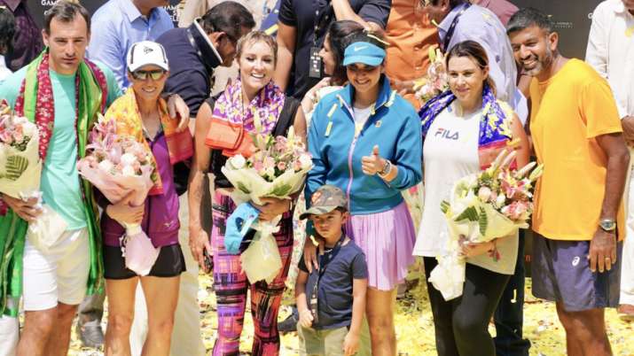 India Tv - Sania Mirza after her farewell game in Hyderabad