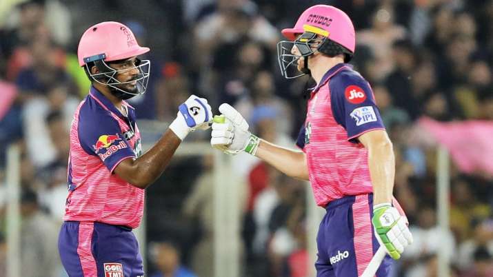 India Tv - Sanju Samson and Jos Buttler in action