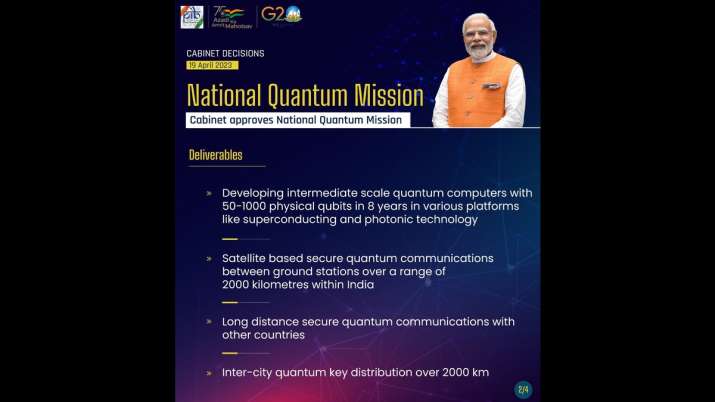India Tv - Center approves Rs 6003 crore National Quantum Mission 