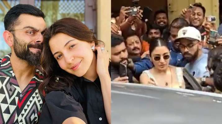Virat Kohli loses his calm after fans mob Anushka Sharma and try to take selfies. Video goes viral