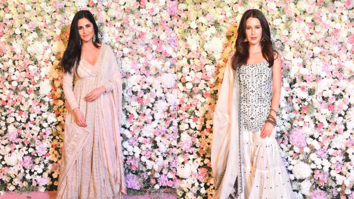 India Tv - Katrina Kaif and Isabell Kaif at Arpita Khan's Eid party