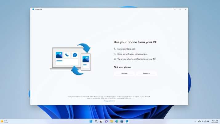 Microsoft brings Phone Link for iOS on Windows 11 with iMessage support ...