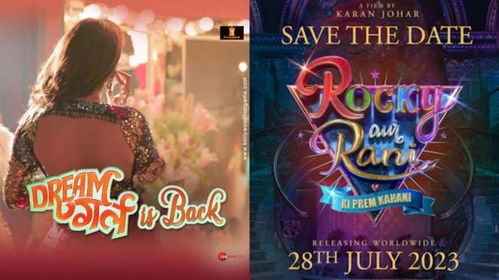 India Tv - Dream Girl 2 and Rocky Aur Rani Ki Prem Kahani poster