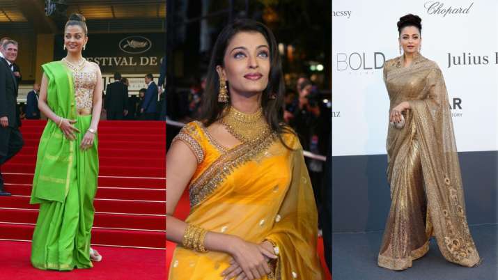 Cannes 2023: Revisiting Bollywood Stars' Saree Looks Over The Years ...