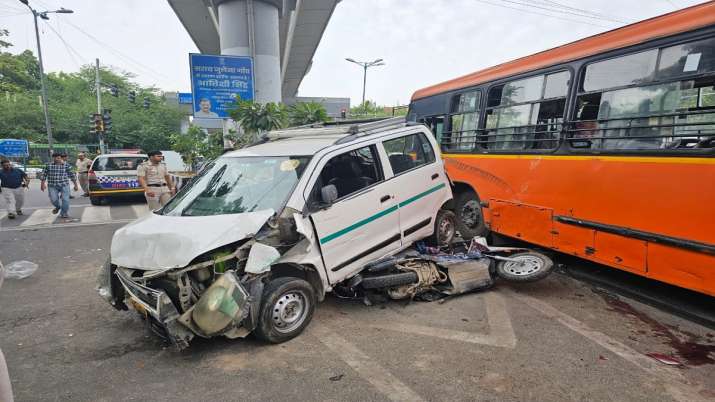 Delhi: 1 dead, several injured after DTC bus hits 5 vehicles in New Friends Colony area