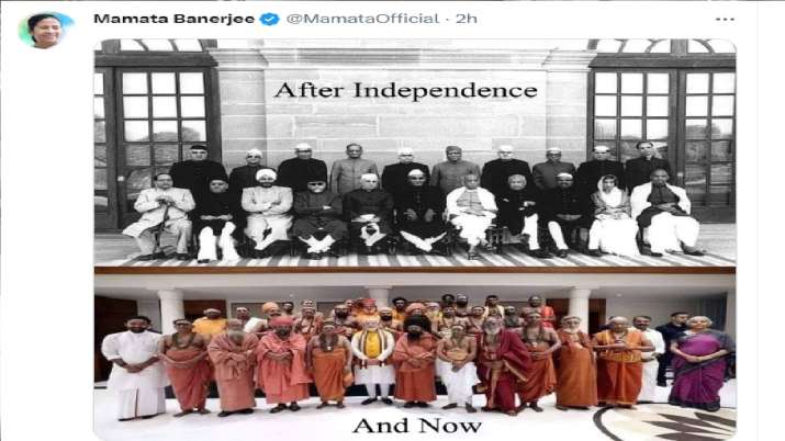 New Parliament row: Mamata Banerjee's 'photo' attack on PM, compares Nehru and Modi's era