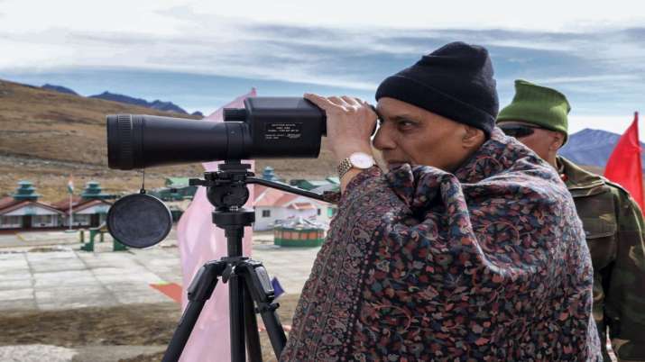 Rajnath Singh visits Tawang in Arunachal Pradesh, observes Chinese PLA posts | WATCH