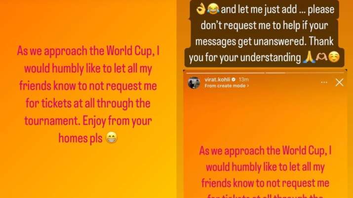 India Tv - Virat Kohli's Instagram Story on Oct 4