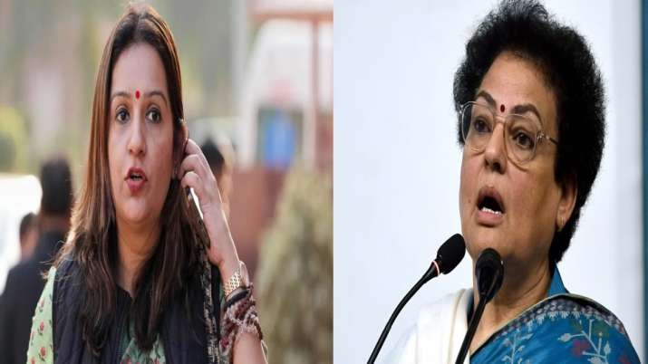 Nitish's women remarks row: NCW chief Rekha Sharma, Priyanka Chaturvedi engage in war of words