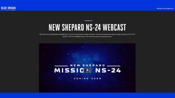 Jeff Bezos' Blue Origin postpones NS-24 mission lift-off, now set for