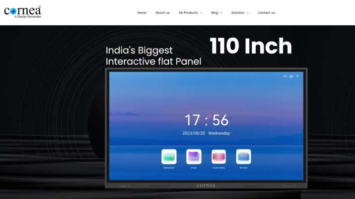 India Tv - Cornea 110-inch interactive flat panel