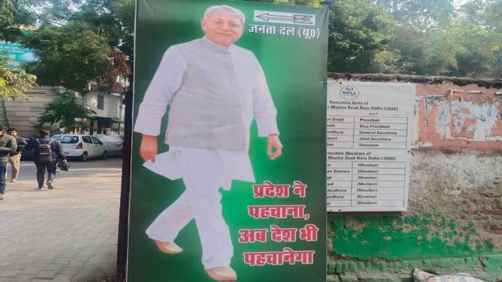 India Tv - Posters in Delhi ahead of JDU national executive meeting