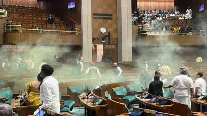 India Tv - Parliament security breach 