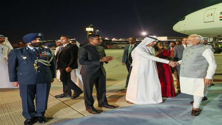 PM Modi Arrives In UAE To Attend COP28 Summit, Gets Rousing Welcome ...