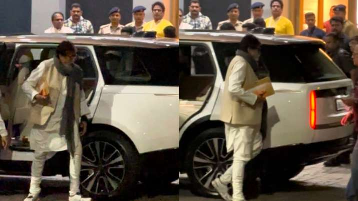 Amitabh Bachchan leaves for Ram Temple Pran Pratishtha ceremony in Ayodhya | Watch Video