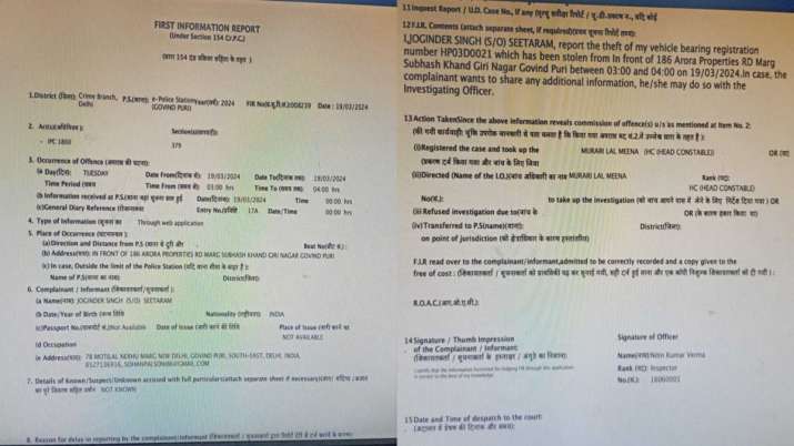 India Tv - JP Nadda's wife's car stolen from Delhi