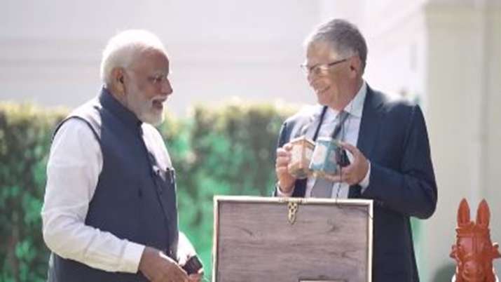 India Tv - PM Modi, gift hamper, Bill Gates