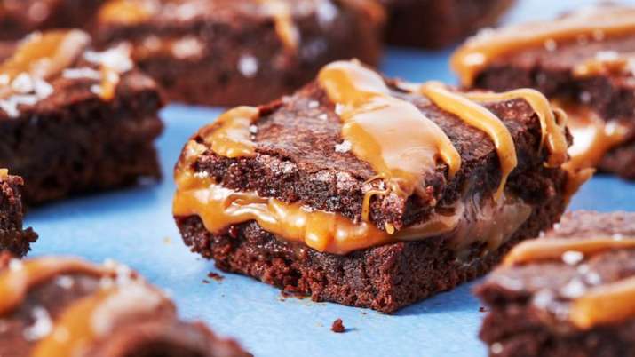 India Tv - Salted caramel brownies
