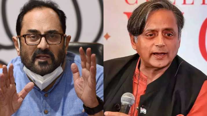 Rajeev Chandrasekhar sends legal notice to Shashi Tharoor over 'false allegations' of bribing key voters